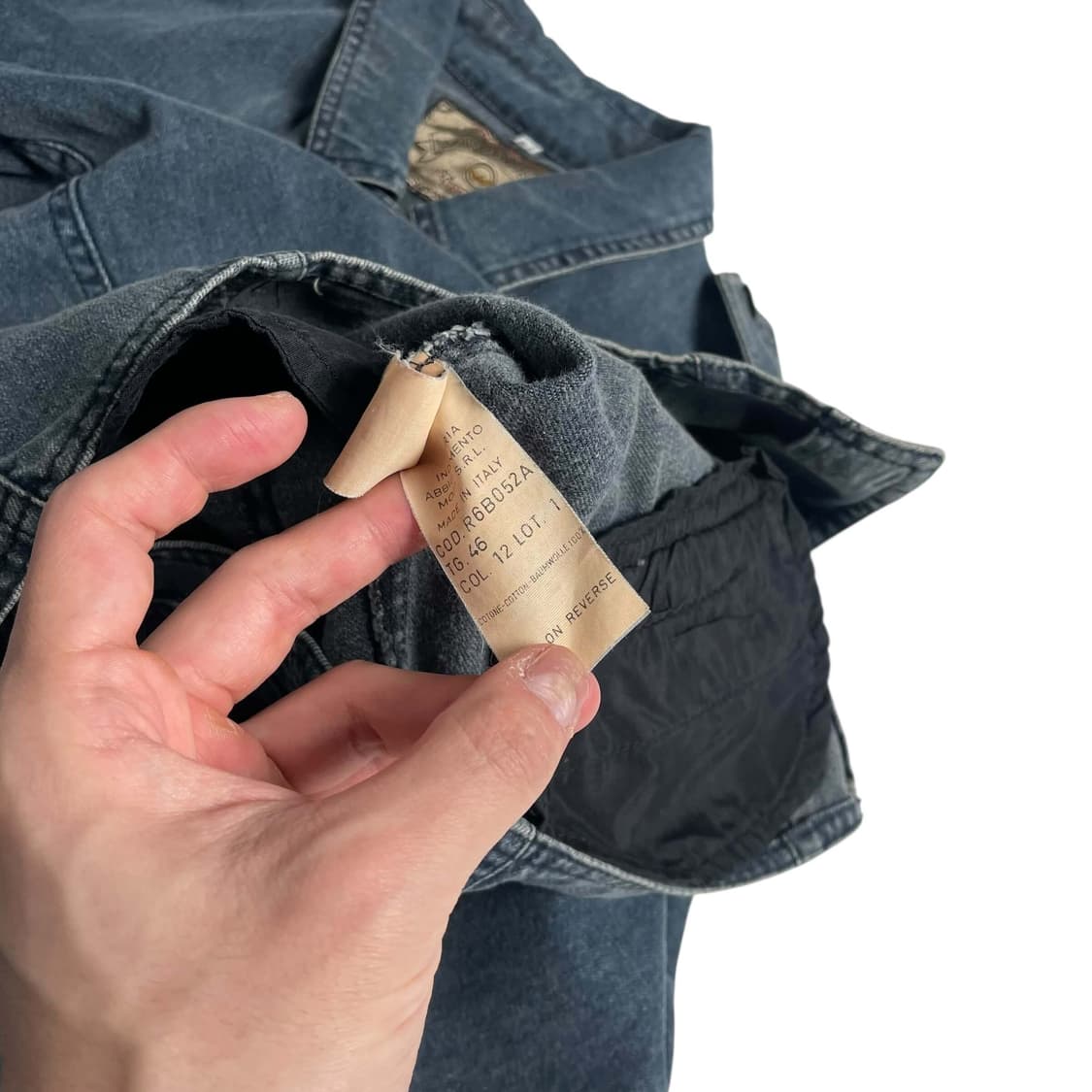 90's armani jeans 동양부채 데님 자켓 (italy)   상품이미지9