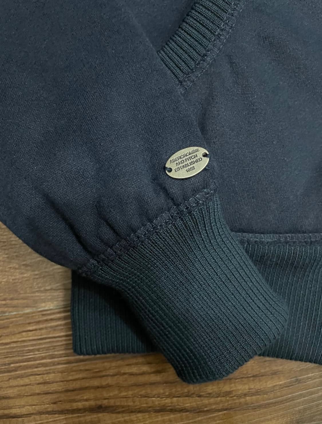 아베크롬비 울프죠 후드집업 퍼자켓 네이비 상품이미지5