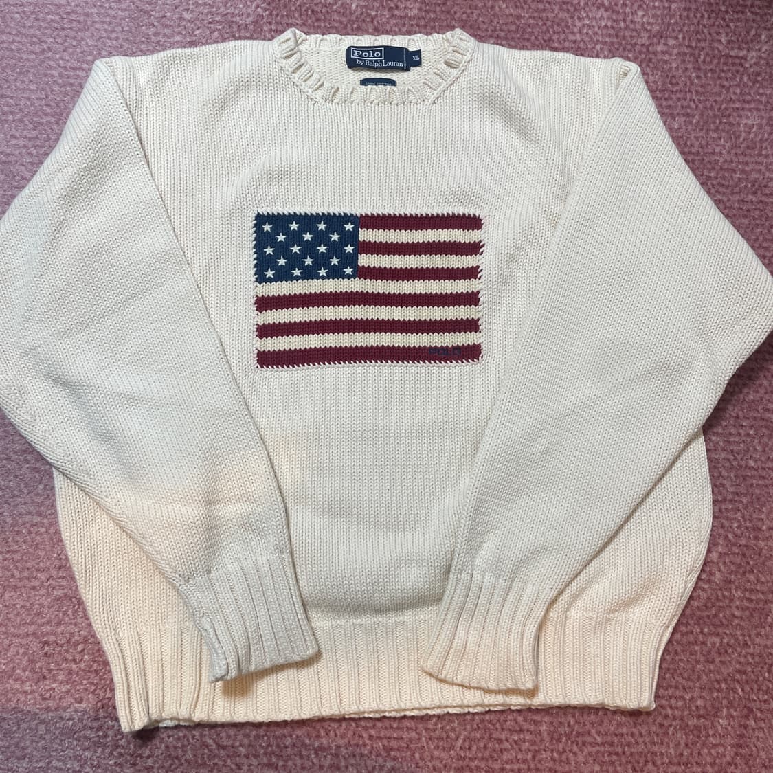 폴로랄프로렌 성조기 니트 아이보리 상품이미지1