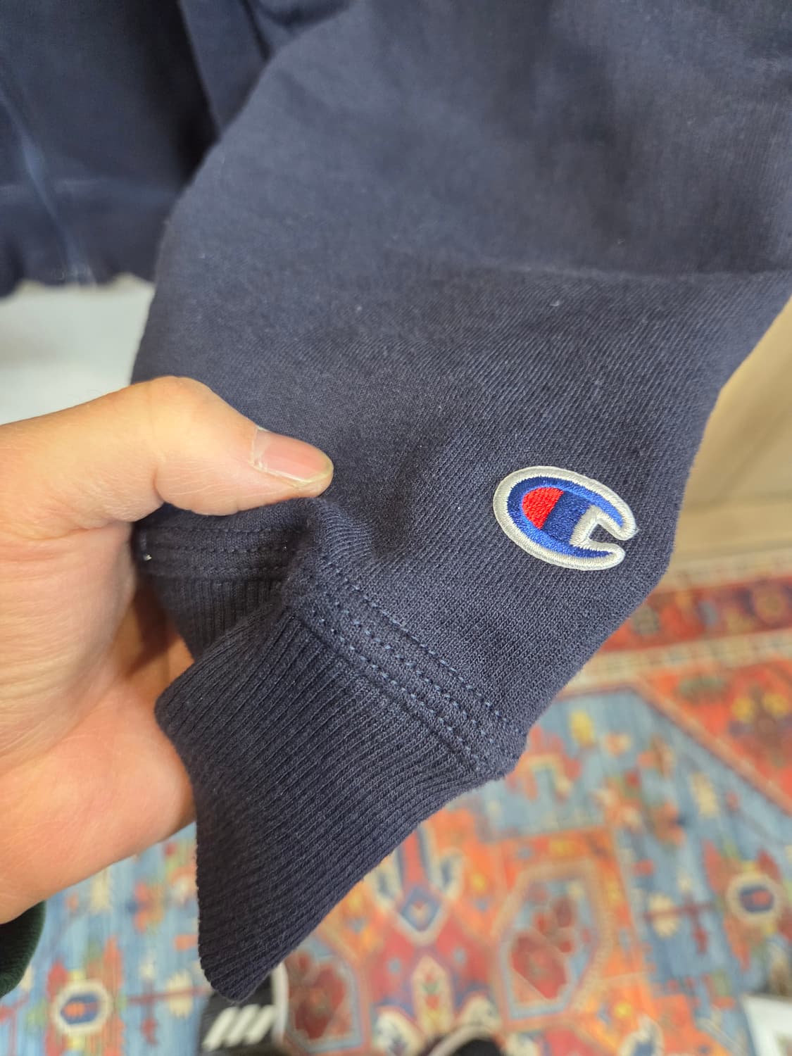 챔피온 빅사이즈 스몰 스크립트 로고 기모 후드집업 xxxxl 상품이미지4