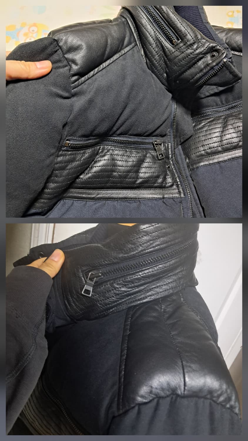 시스템옴므 남성 구스다운 패딩 95(상태상급) 상품이미지10