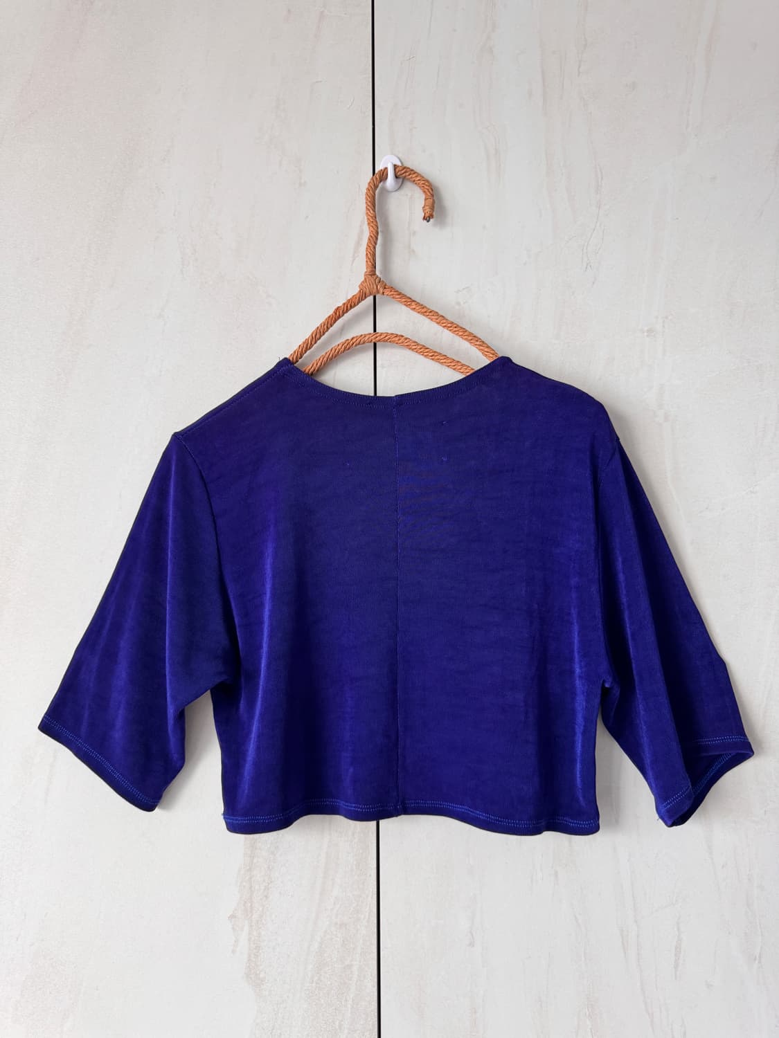 새상품 컨디션Reformation 파란색 크롭 티셔츠 XS(44,55사이 상품이미지2