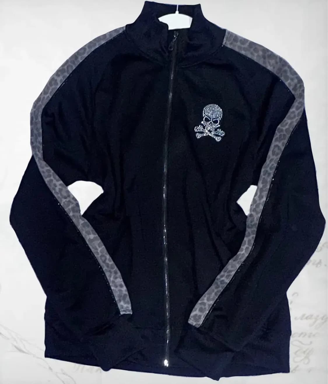 빈티지 레오파드 펑크 갸루 집업 상품이미지1