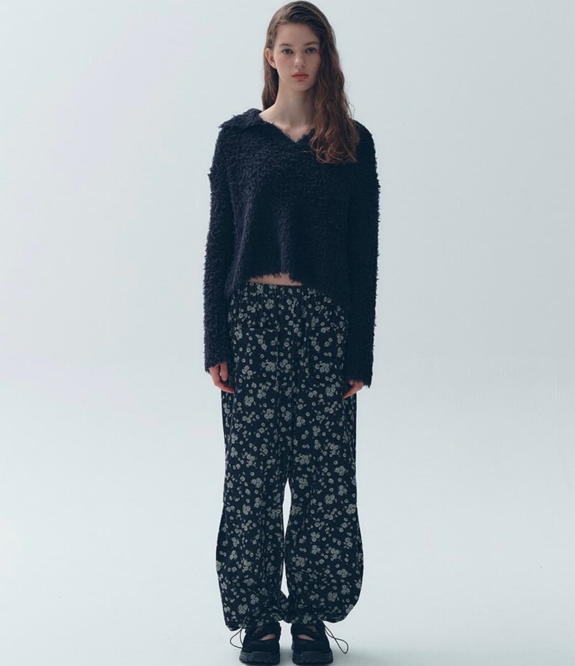 소프트서울 포기 플라워 조거 팬츠 상품이미지1