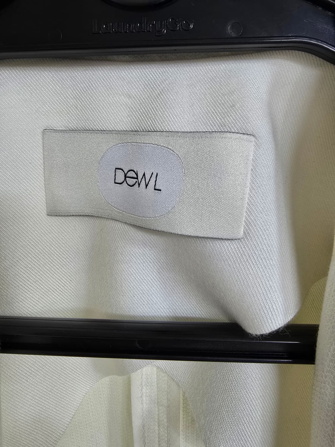 DEWL 화이트 배색 노카라 자켓 (1499) 상품이미지3