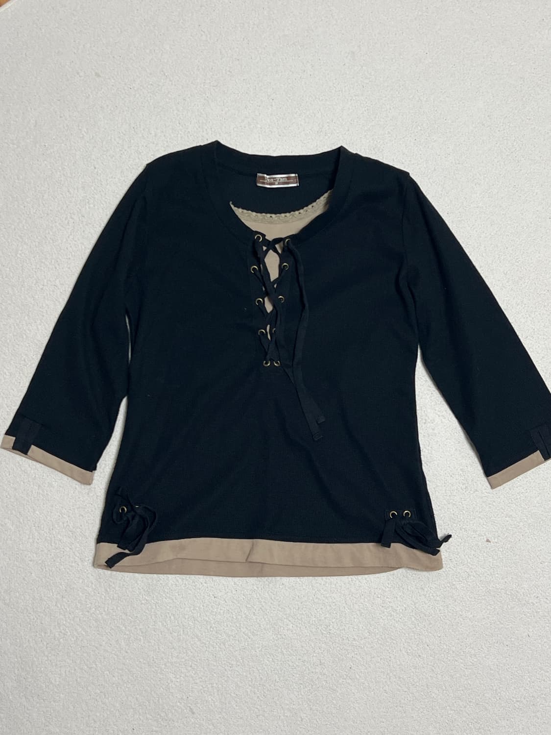 y2k 빈티지 비비안탐 코르셋 레이어드 탑 상품이미지2