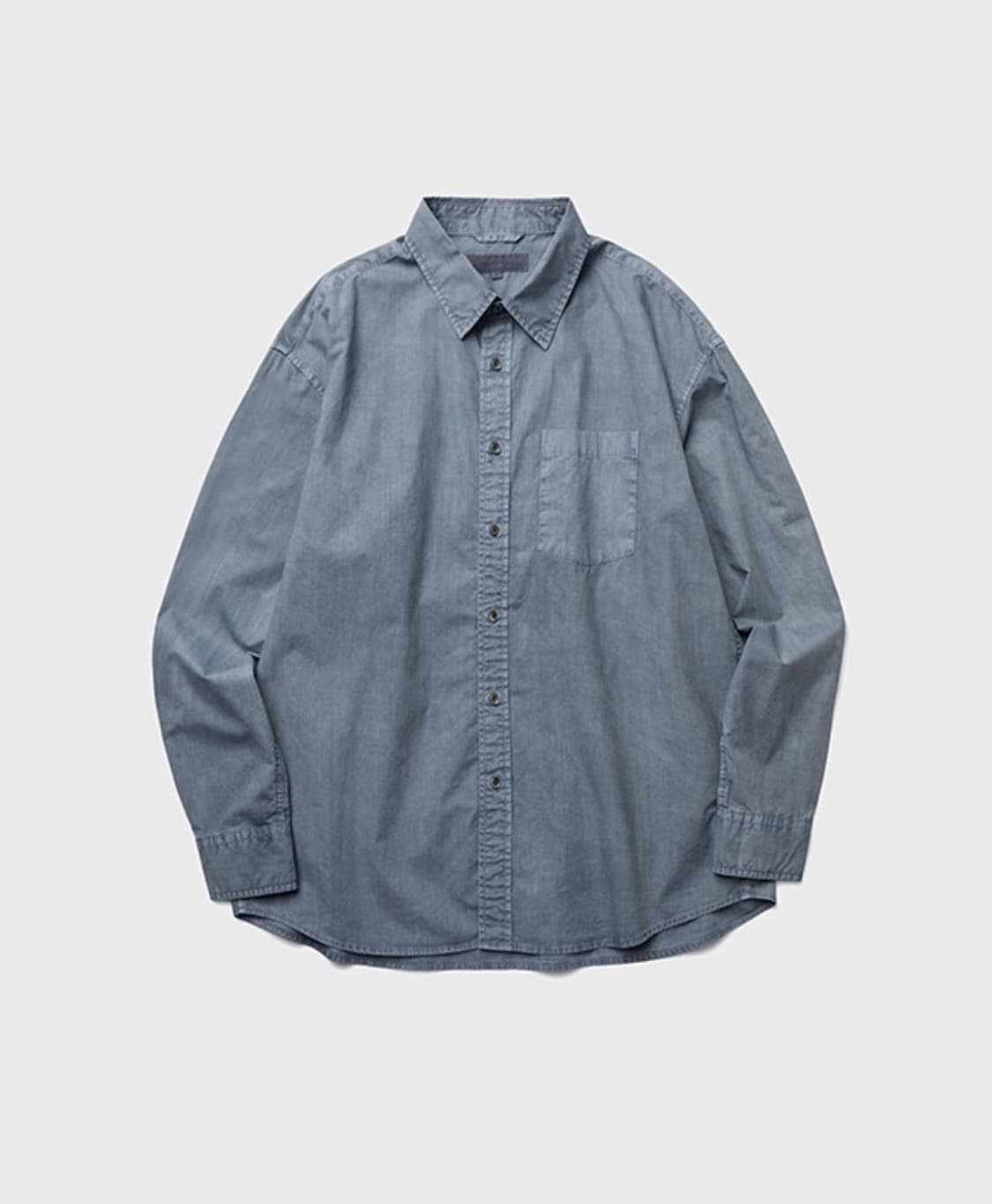 유니온블루 다이드 런드리 셔츠 콘크리트 L 상품이미지1