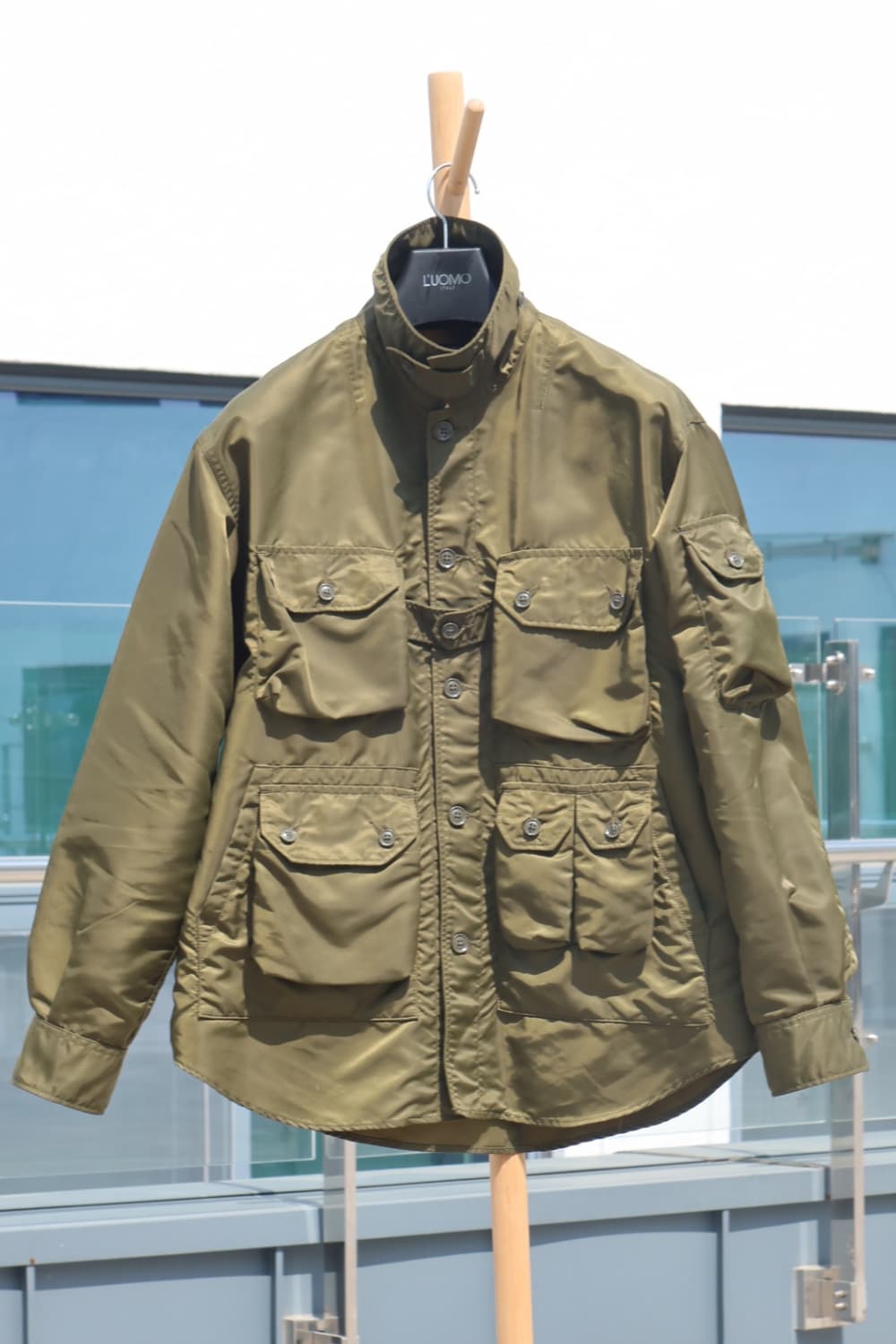 엔지니어드가먼츠 익스플로러 자켓 새틴 나일론 카키 상품이미지1