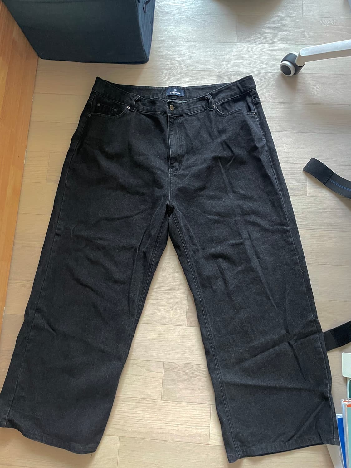 오카네 흑청바지 상품이미지1