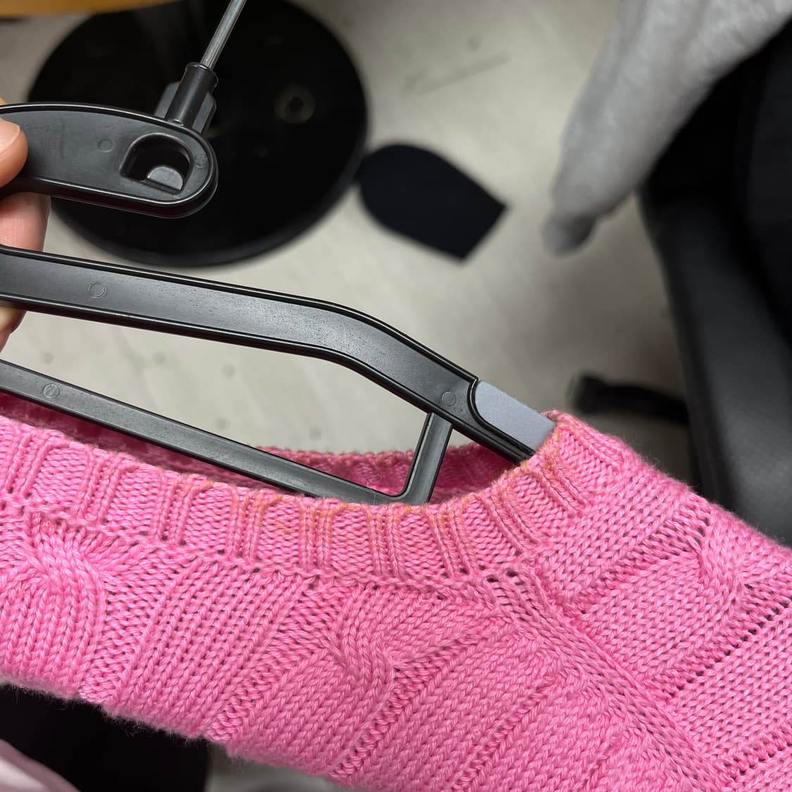 95 폴로랄프로렌 핑크 꽈배기 니트  상품이미지5