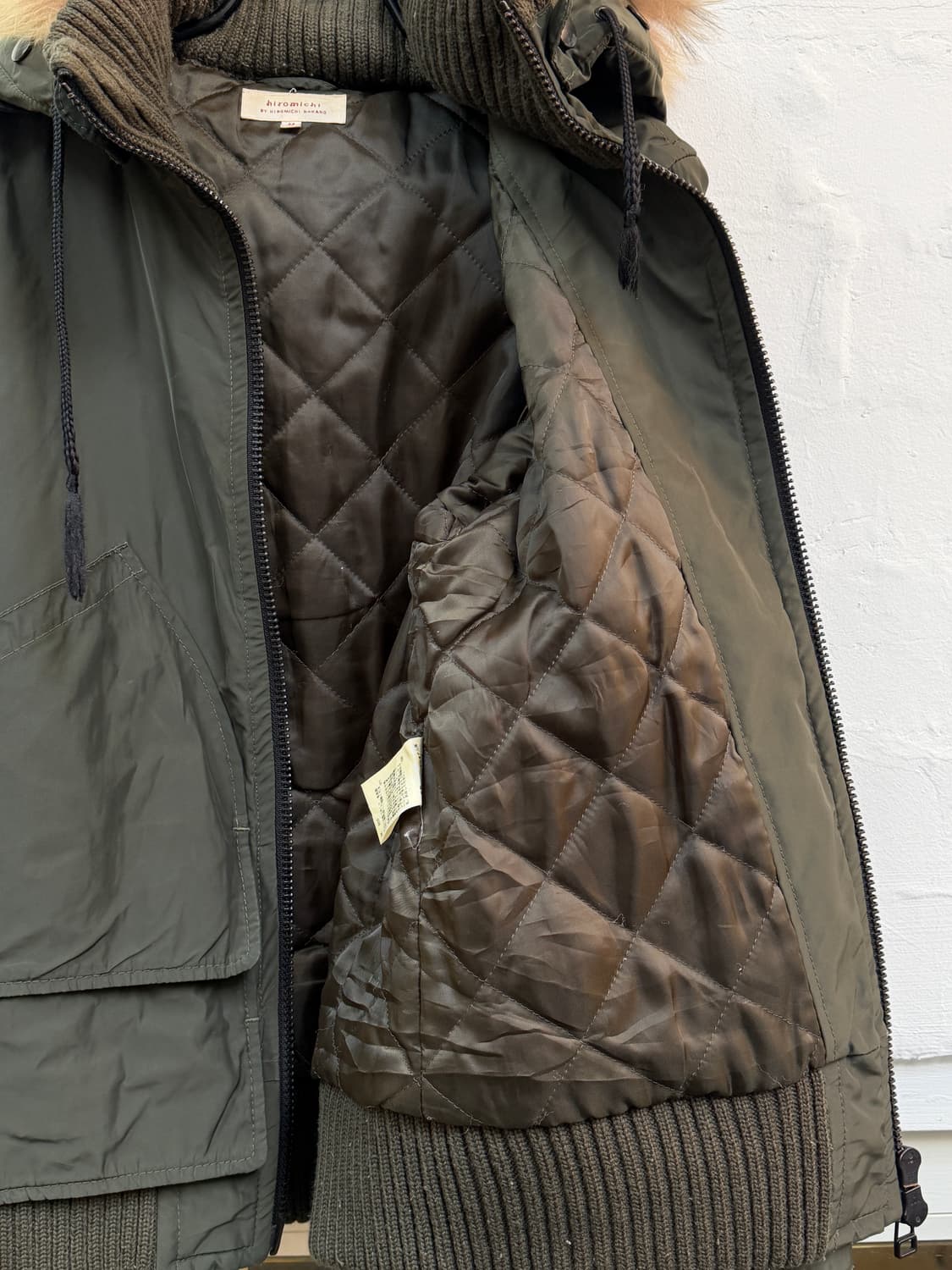 Hiromichi 히로미치 나카노 카키 멀티포켓 후디자켓 M 상품이미지6