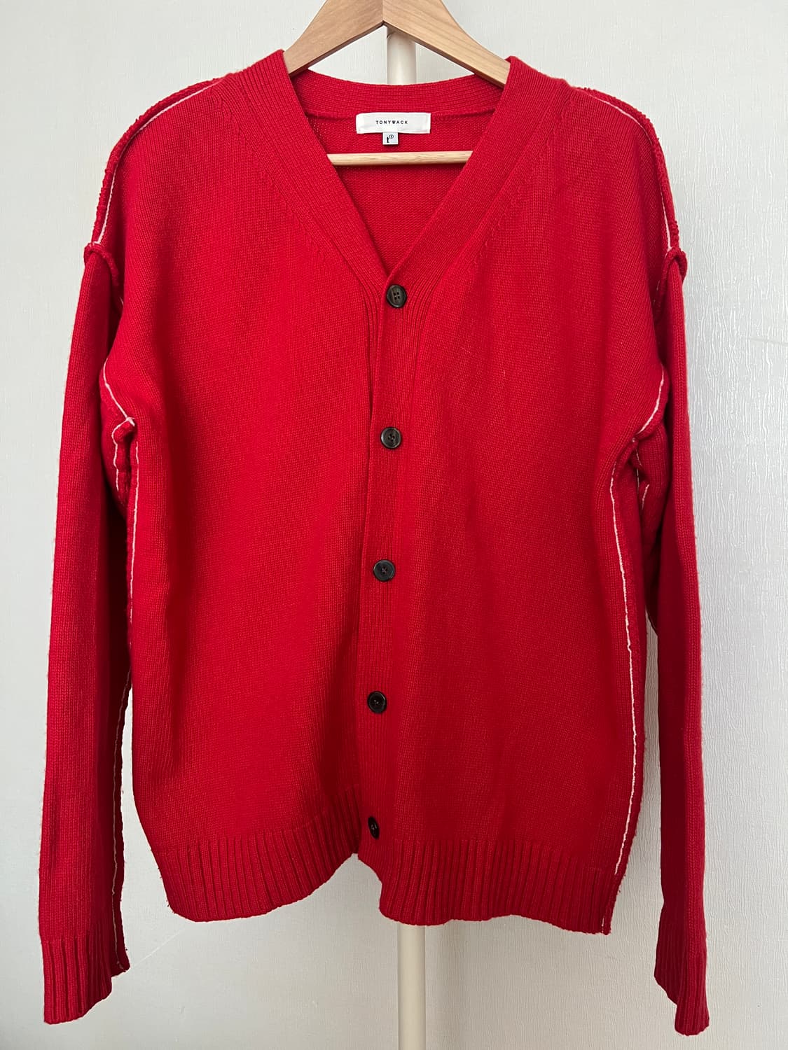 TONYWACK Stitch Detail Wool Cardigan - R 상품이미지1