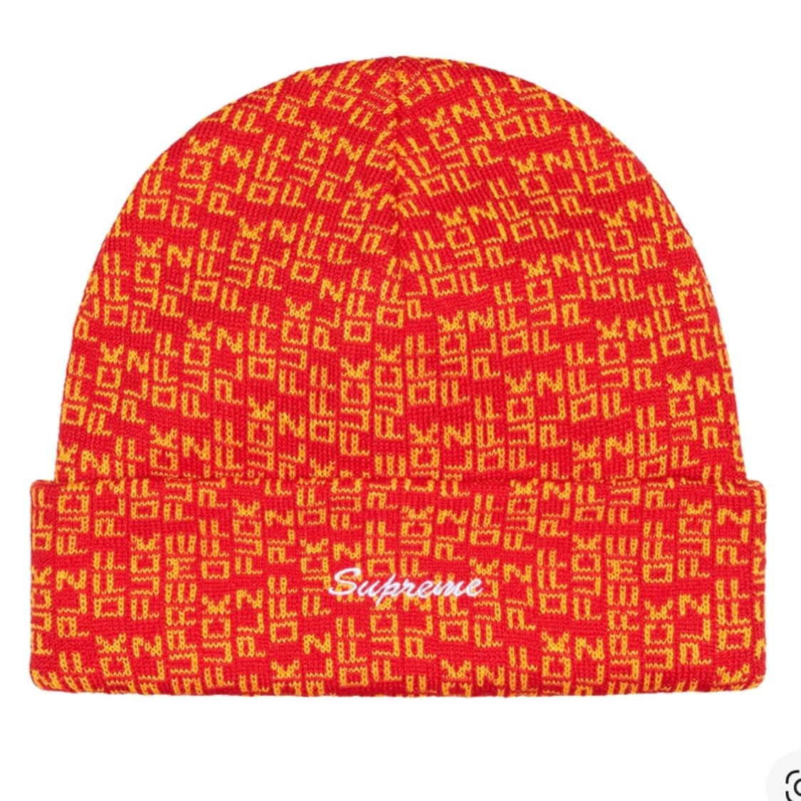 슈프림 퍽 오프 비니 레드 - 25SS 상품이미지1