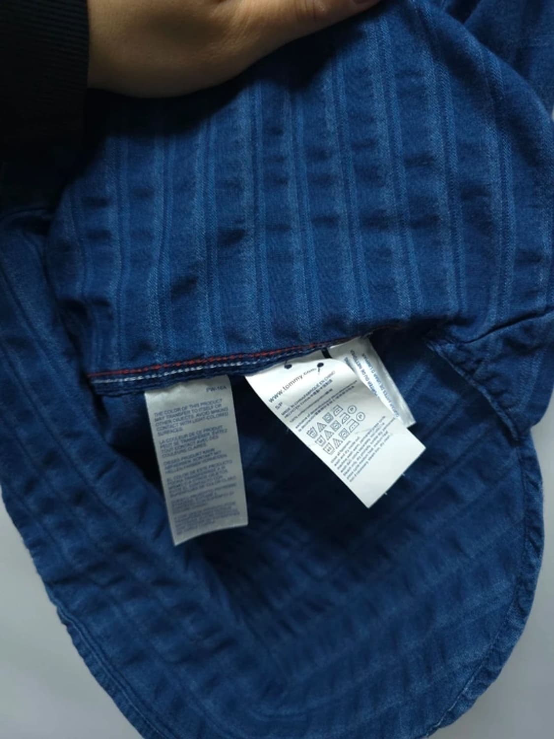 타미힐피거 샴브레이 진청 셔츠 (95) 상품이미지10