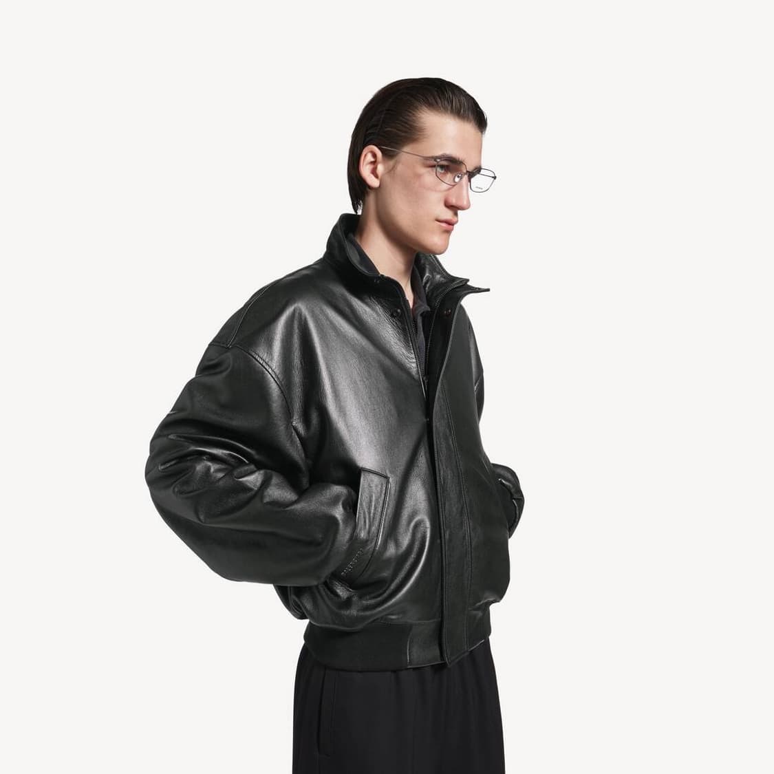 [XL] balenciaga leather blouson jacket 상품이미지1