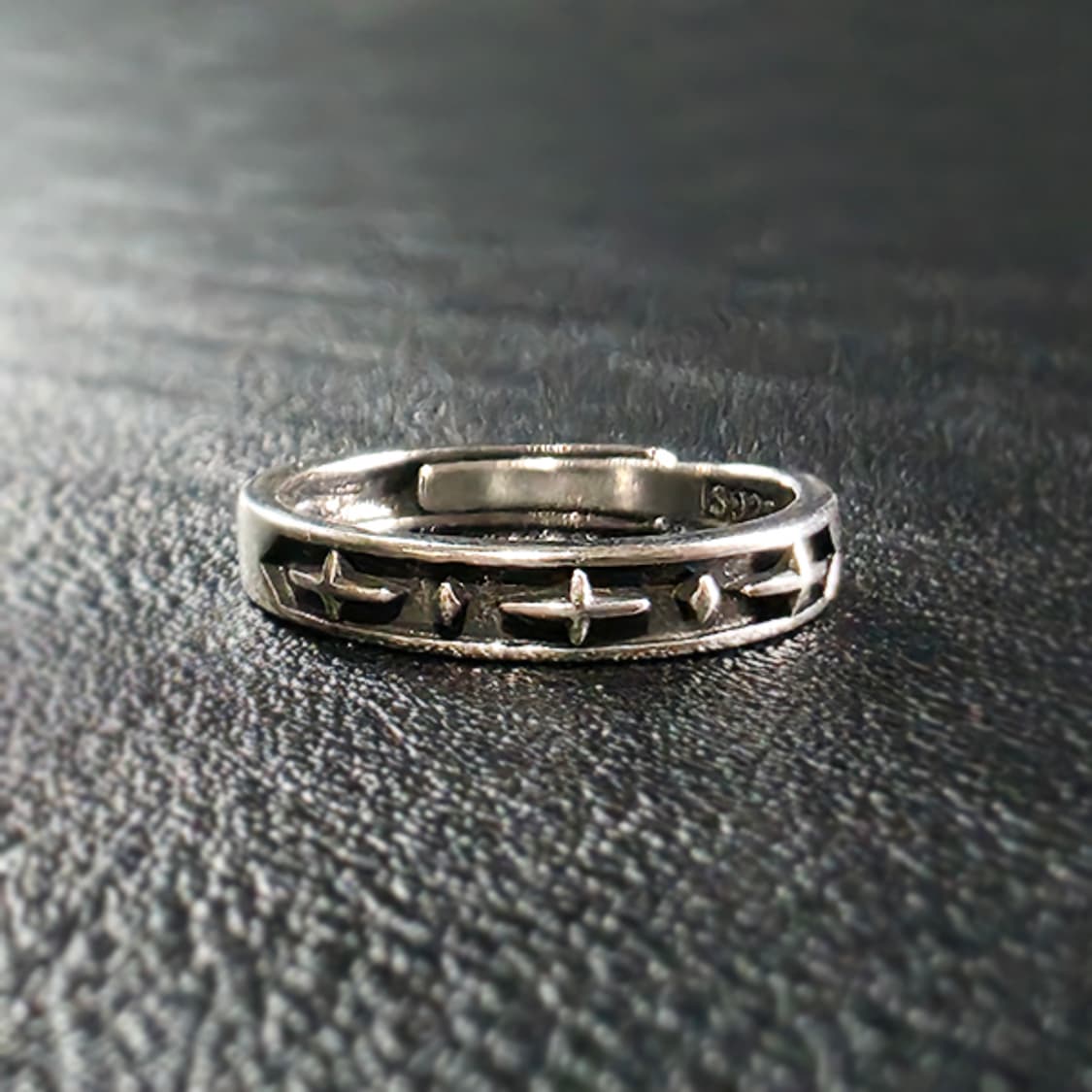 Akh 실버 남자 엔틱 빈티지 명품 고대 고딕 별 반지 상품이미지1
