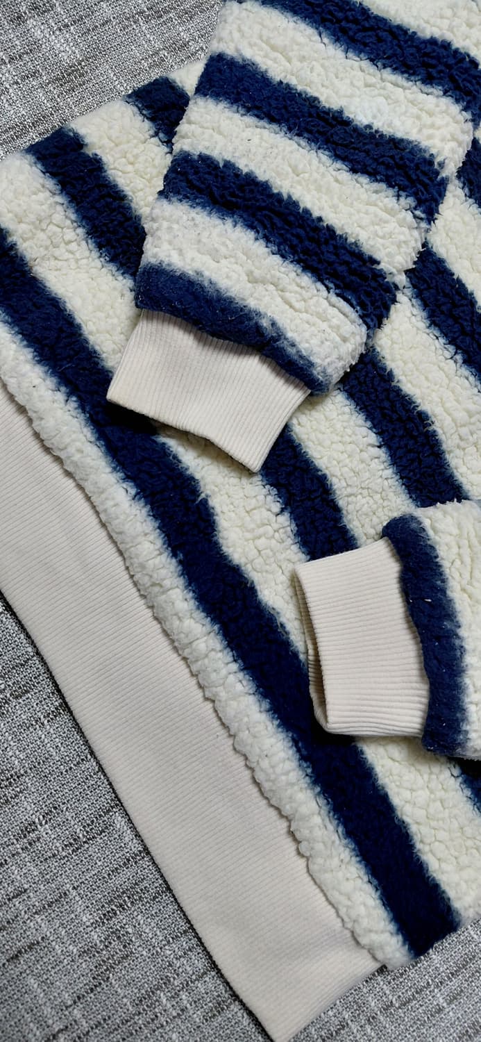 일본 ROXY 스트라이프 플리스 L 상품이미지7