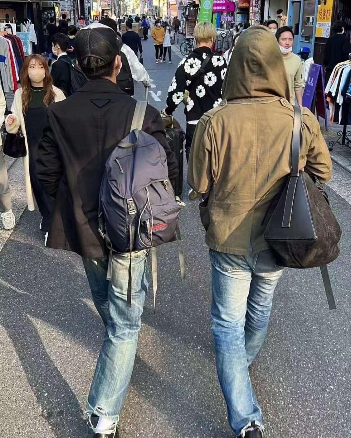 프라다 포코노 나일론 삼각 로고 올리브 그린 백팩 가방 kenijima 상품이미지10