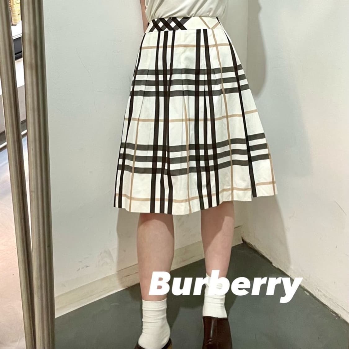 버버리 노바체크 a라인 스커트 상품이미지1