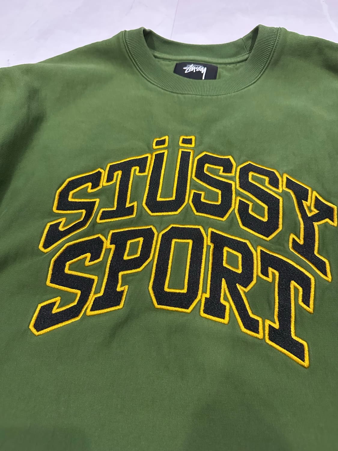 [XL]스투시 재팬 릴렉스드 오버사이즈 크루넥 그린 스투시 스포츠 상품이미지2