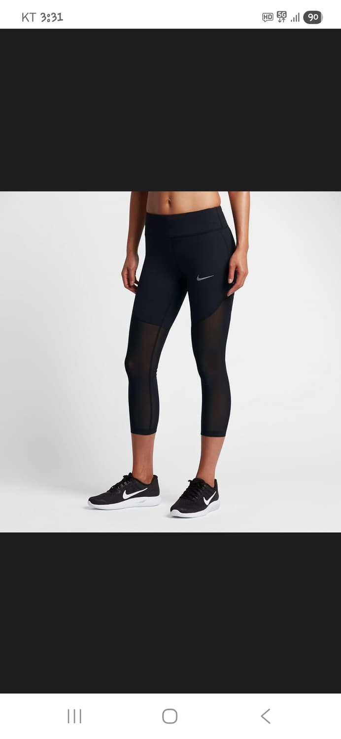 나이키 여성 드라이핏 파워 에픽 크롭 타이즈 m 상품이미지5