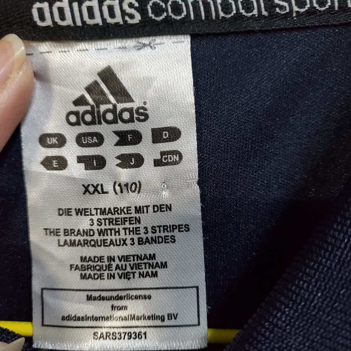 아디다스 기능성 네이비 카라 반팔티  상품이미지4