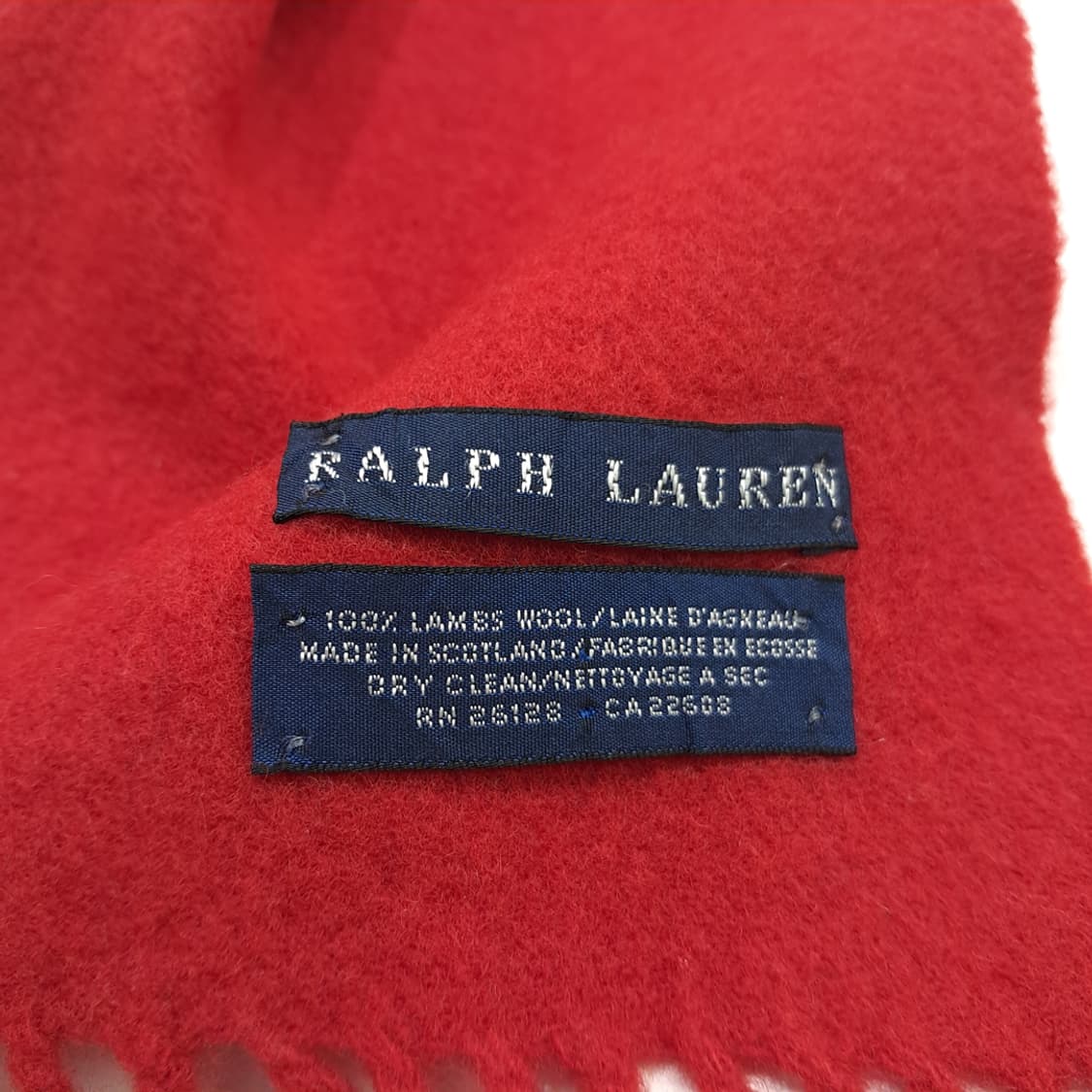 MX190 폴로 랄프로렌 레드 램스울 목도리 머플러 상품이미지6