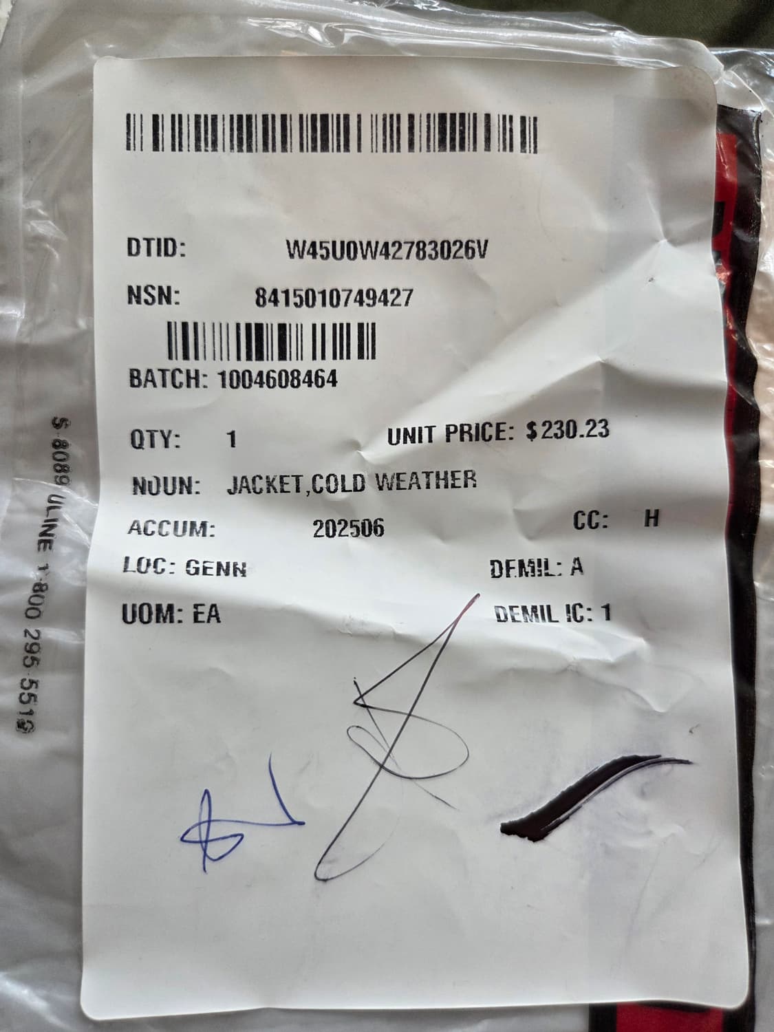 [데드스탁] 1989 CVC 탱커자켓 L-S 상품이미지8