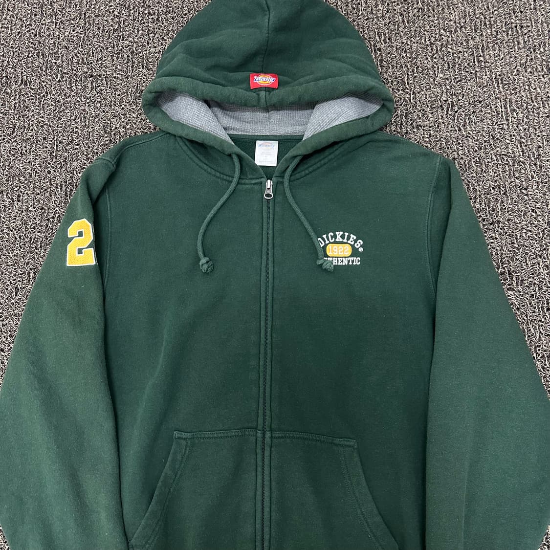 Dickies 디키즈 기모 후드집업 그린 95(M) 상품이미지2