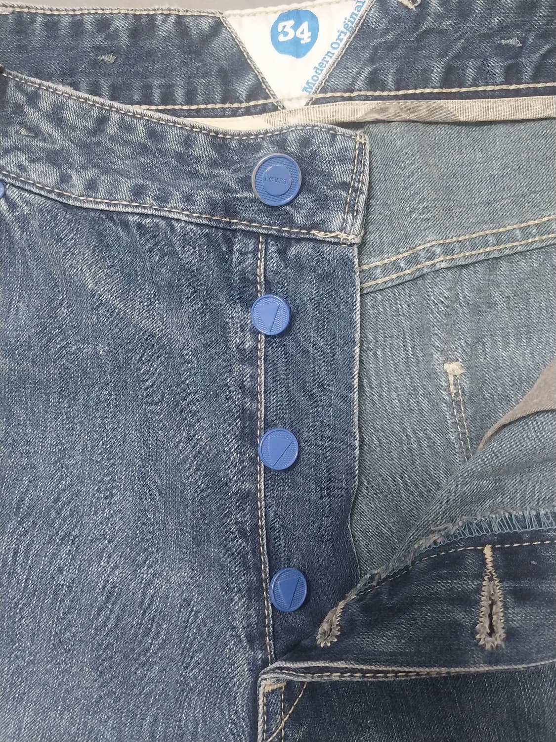 [34] 리바이스 00s 모던 오리지널 셀비지 레귤러 스트레이트진 청바지 상품이미지6