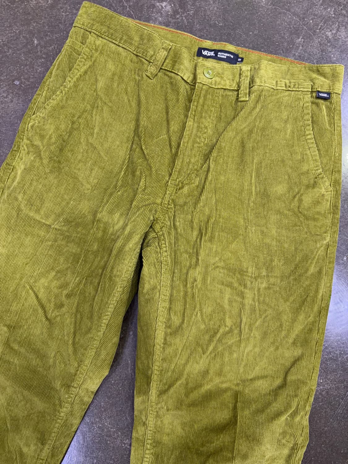 반스 어센틱 치노 코듀로이 릴렉스드 팬츠 아보카도 32 상품이미지5