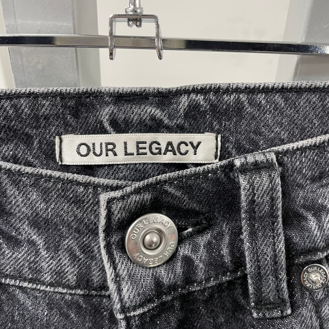 아워레가시 흑청 데님 팬츠 46 상품이미지7