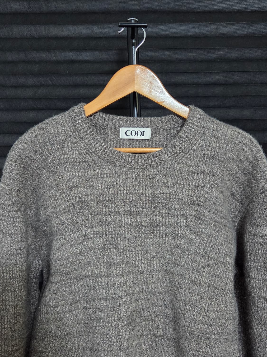 [COOR] 캐시팝 트위드 크루넥 니트 | 00030 상품이미지2