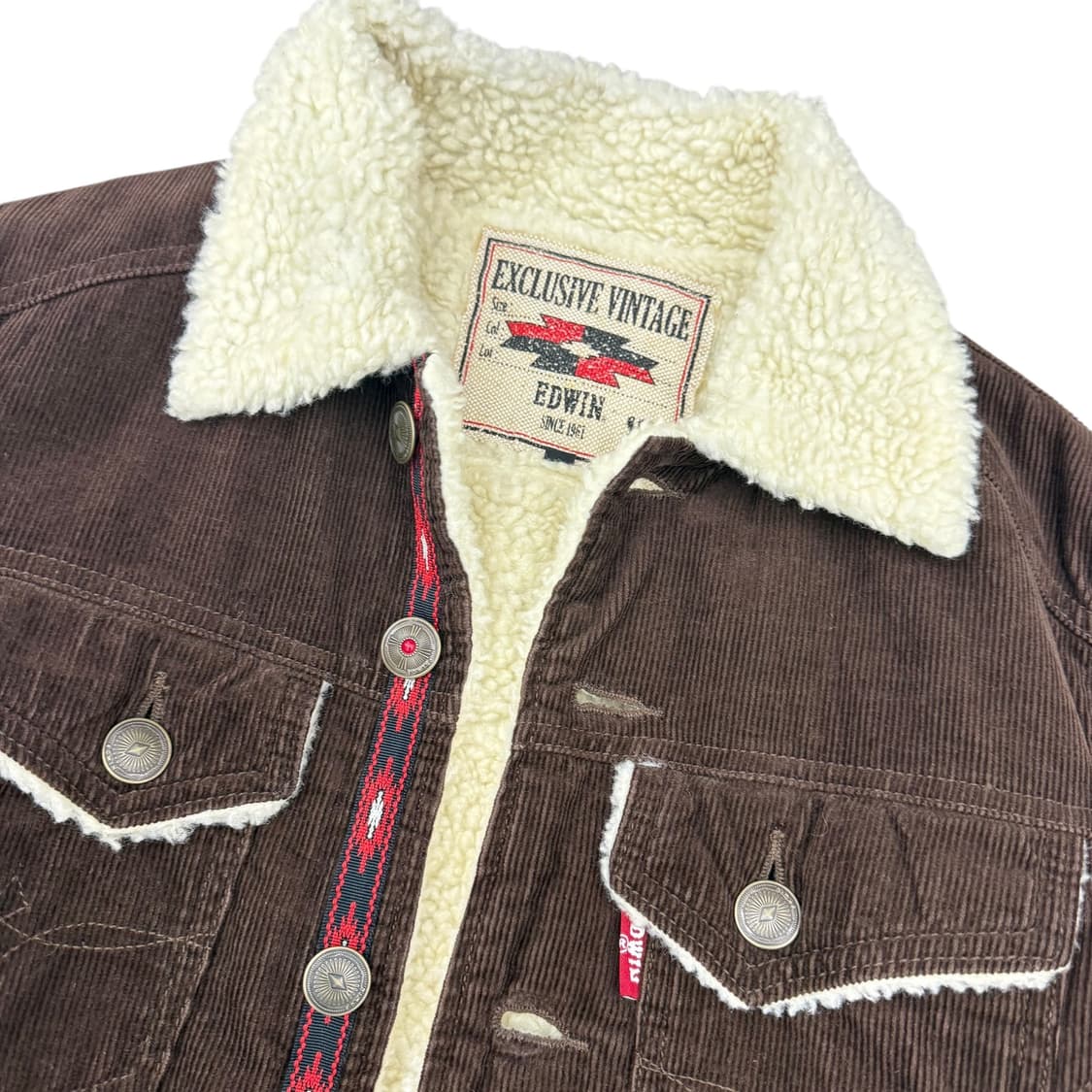 에드윈 셰르파 코듀로이 브라운 자켓 상품이미지4