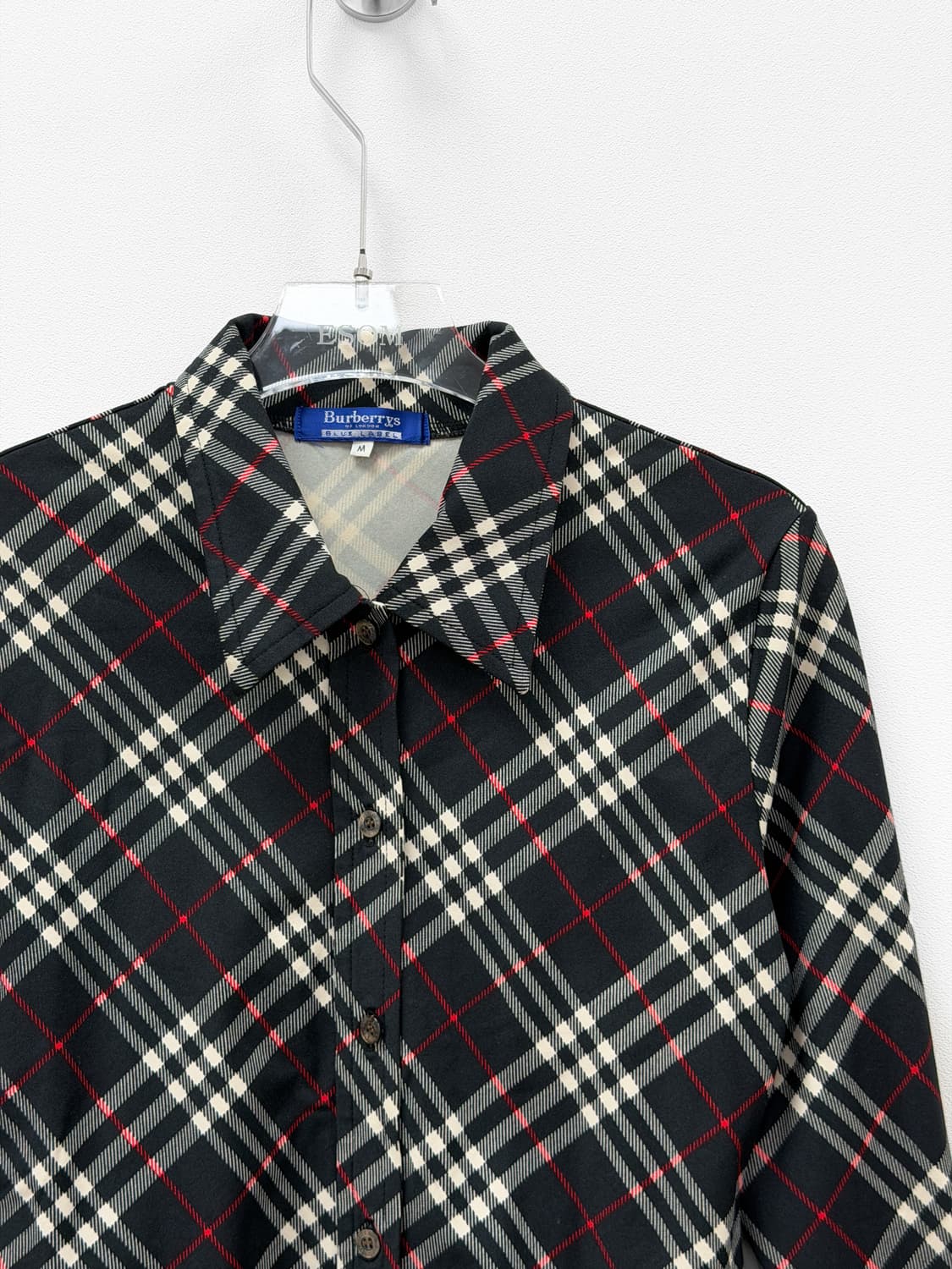 버버리 블루라벨 체크 셔츠 상품이미지3