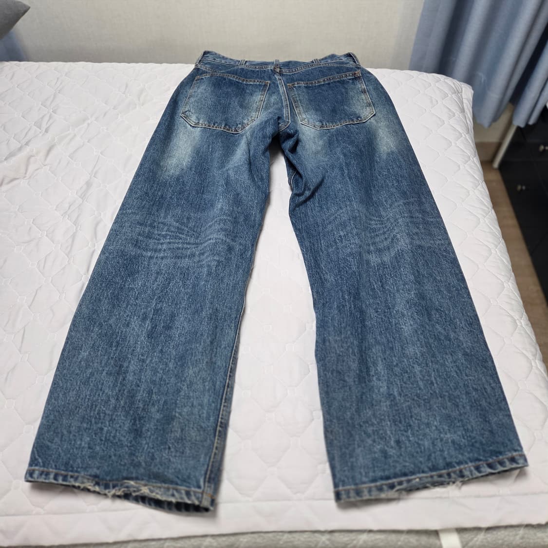 해칭룸 와이드 커브진 워시드 블루 3 상품이미지6