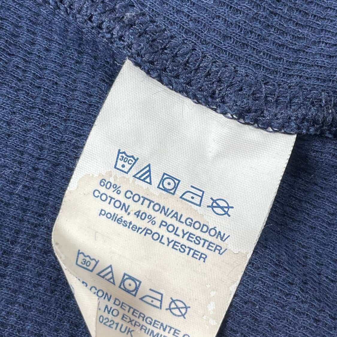 폴로 랄프로렌 베어 와플 긴팔 슬립웨어 롱슬리브 네이비 L 상품이미지4