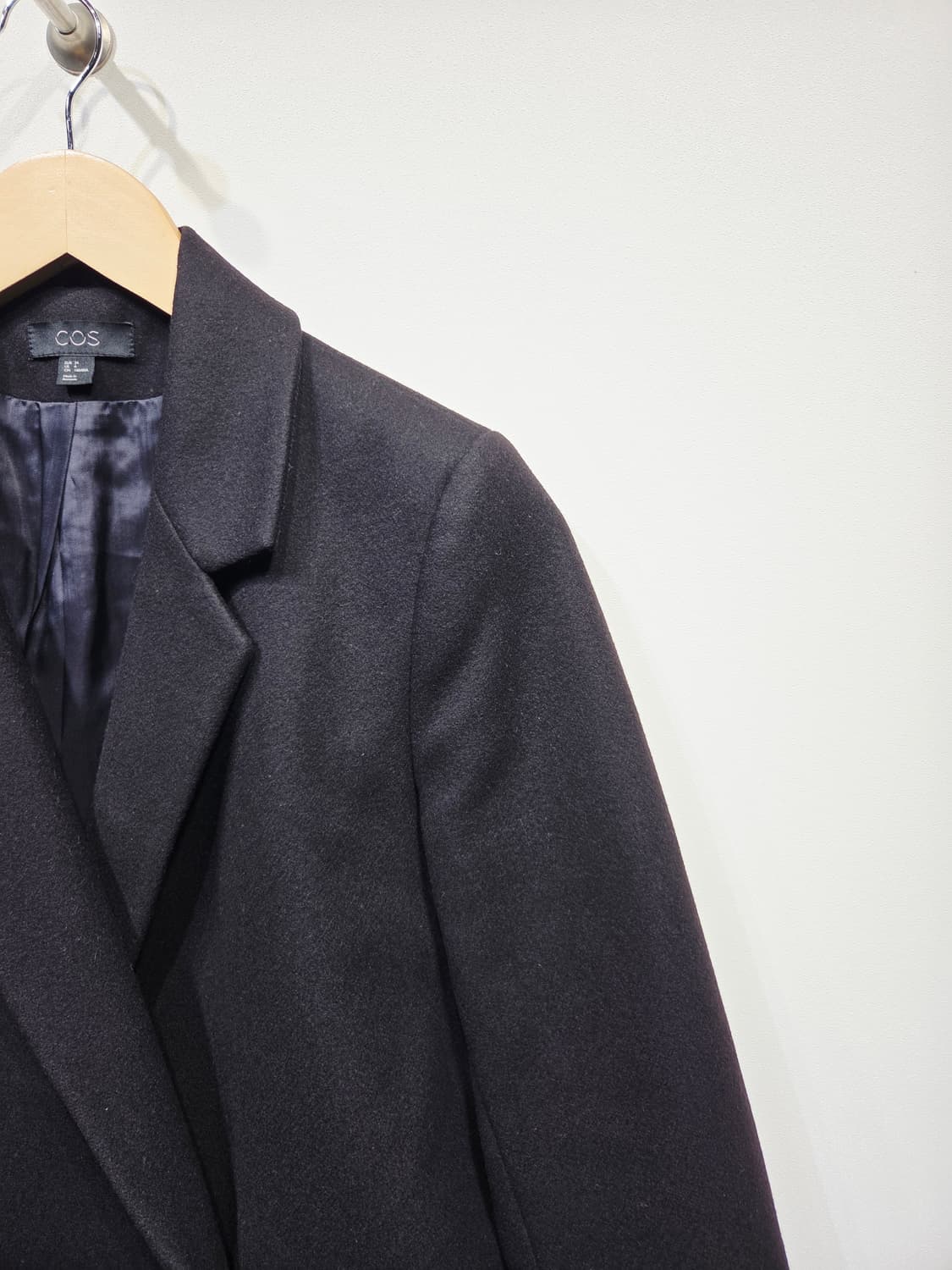 코스(COS). 여자 더블 브레스티드 울+캐시미어 코트_34 상품이미지3