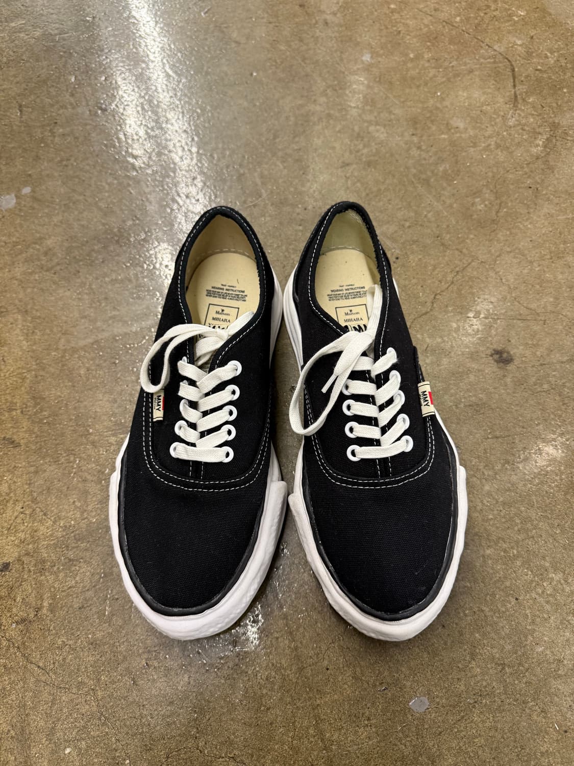 메종 미하라 야스히로 베이커 캔버스 로우 블랙 44 상품이미지2