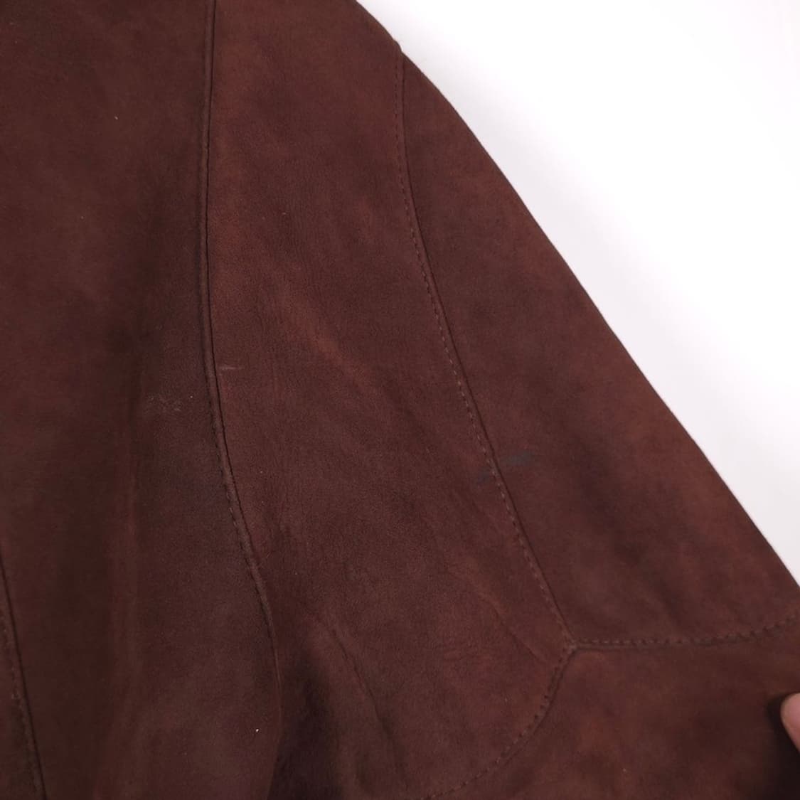 HIMMEL 천연 양가죽 양털 시어링 무스탕 코트 상품이미지5