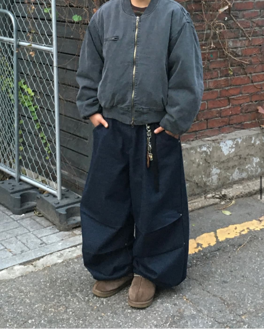 크롭 봄버자켓 상품이미지5