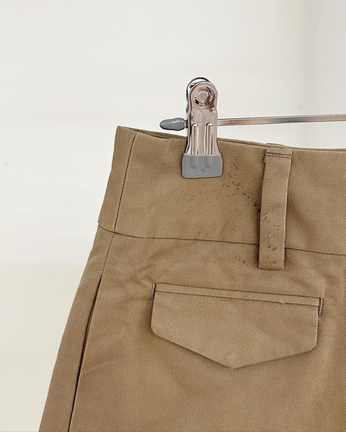 마가렛호웰 브라운 포켓 코튼 미디 스커트 상품이미지3