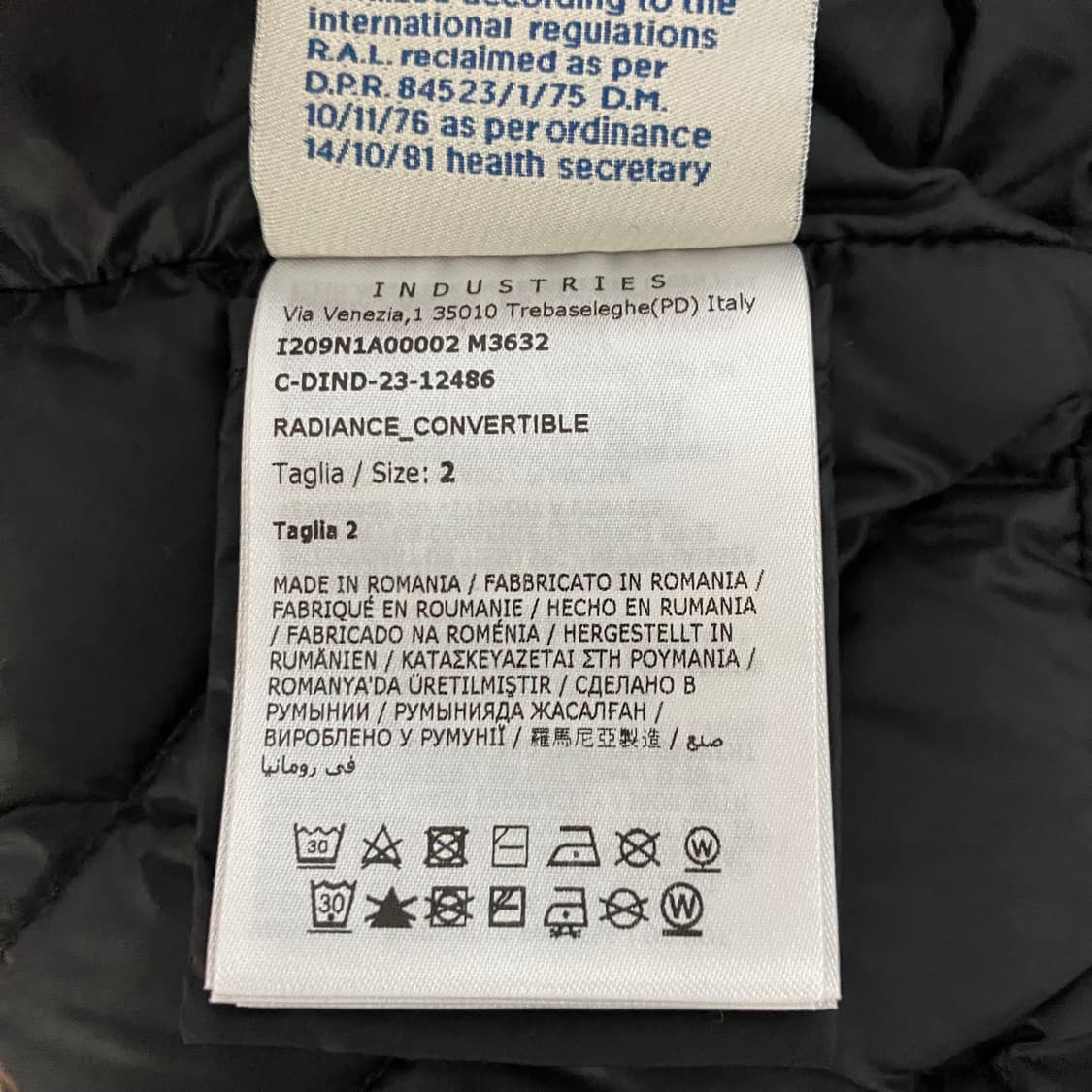 [2] 몽클레어 몽클레르 릭오웬스 레디언스 컨버터블 쇼트 다운 자켓 상품이미지9