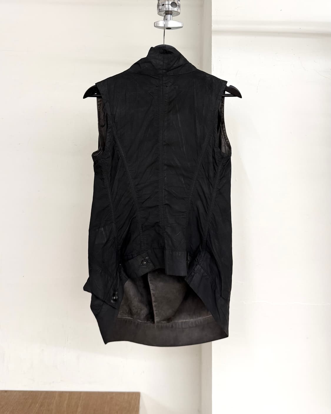 릭 오웬스 다크쉐도우 11ss 블랙 드레이프 베스트 상품이미지6