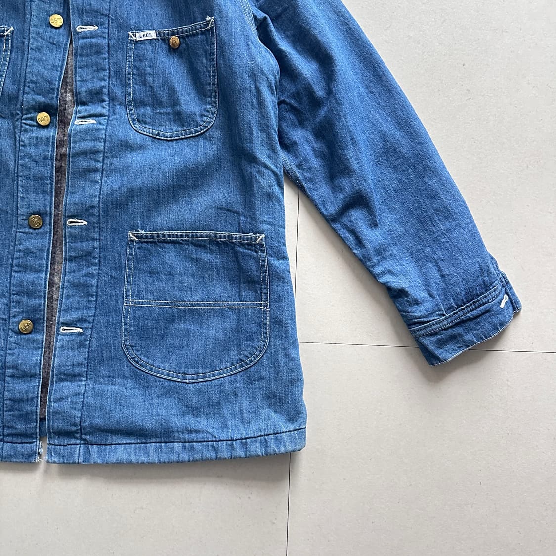 70s 리(Lee) 데님 블랭킷 초어자켓 81-LJ 42L 상품이미지3