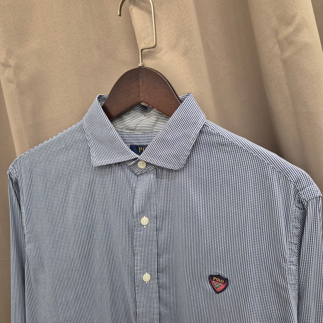 폴로 랄프로렌 퍼포먼스 깅업 체크 셔츠 M 상품이미지2