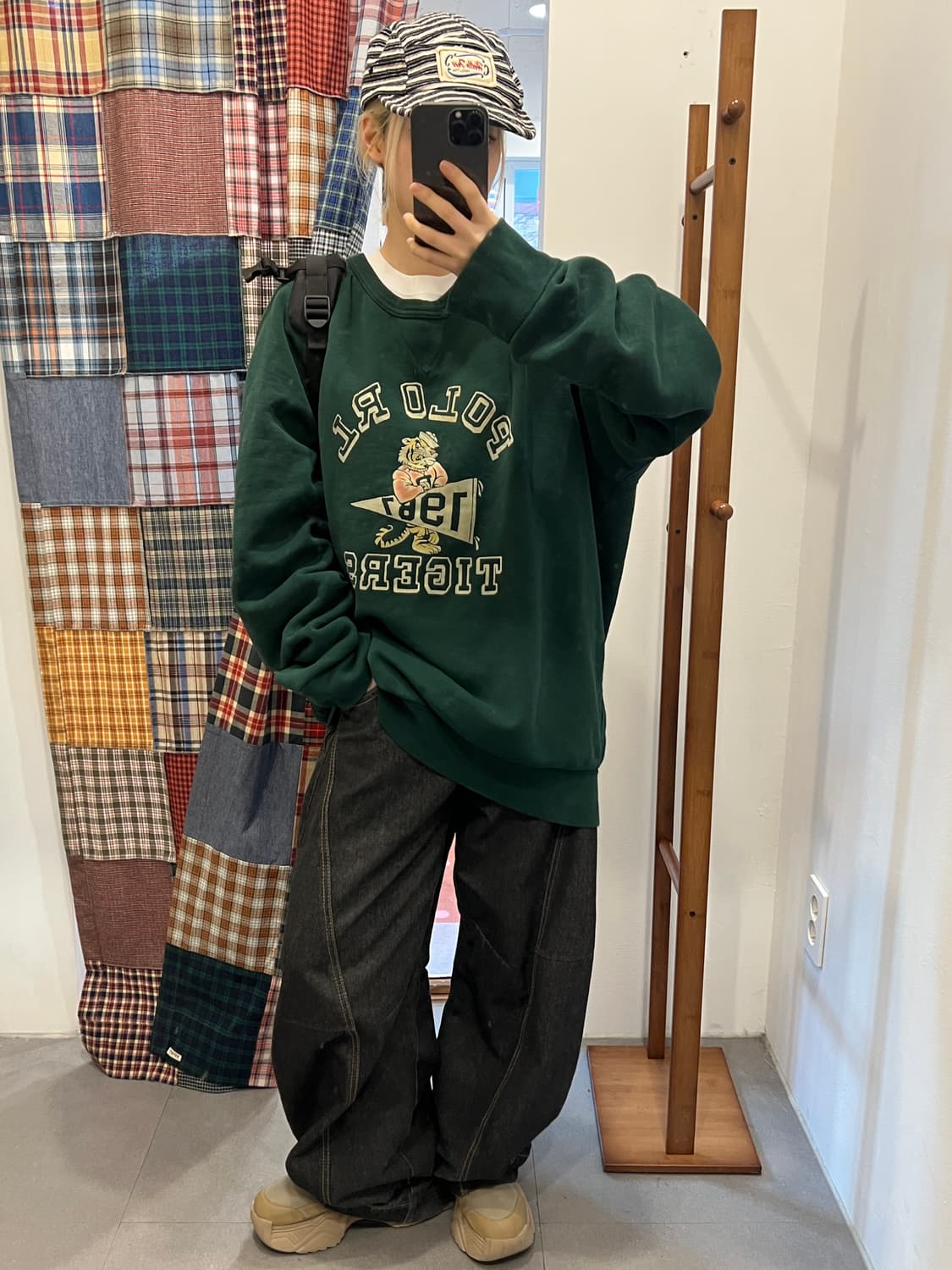 폴로 그린 타이거 맨투맨 상품이미지1