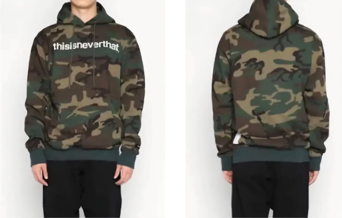 디스이즈네버댓 카모 후드티 L 상품이미지2