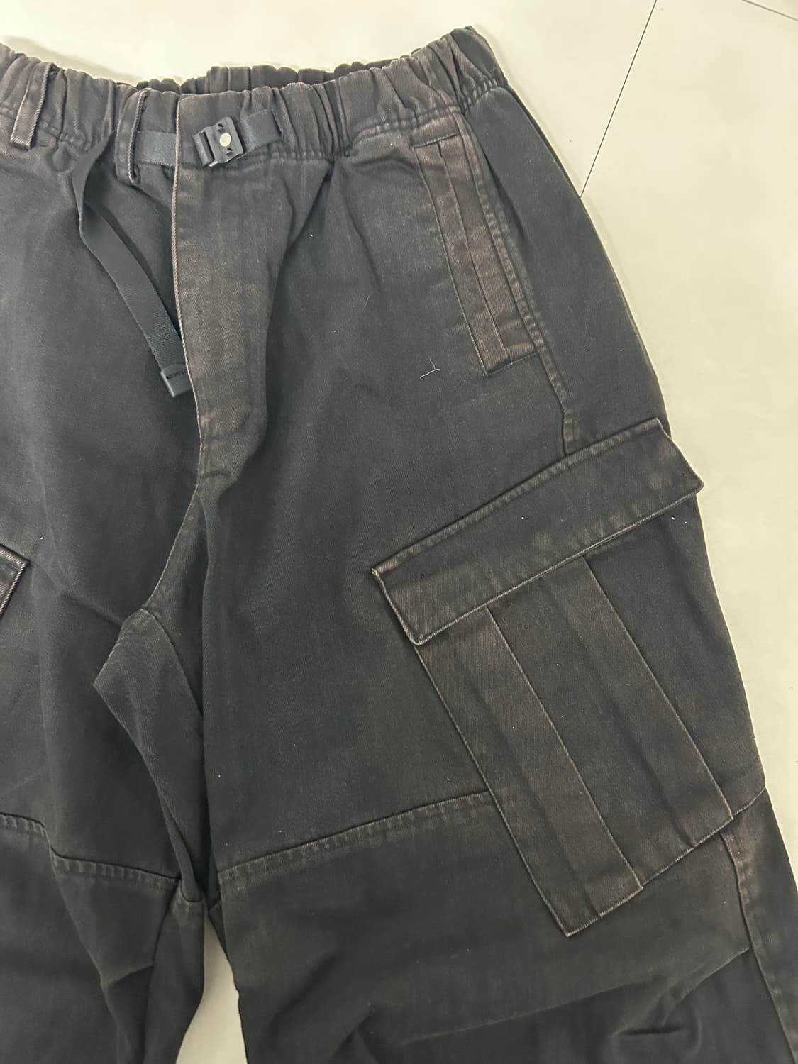 해칭룸 밀팬츠 워시드 블랙 (M) 사이즈 상품이미지3