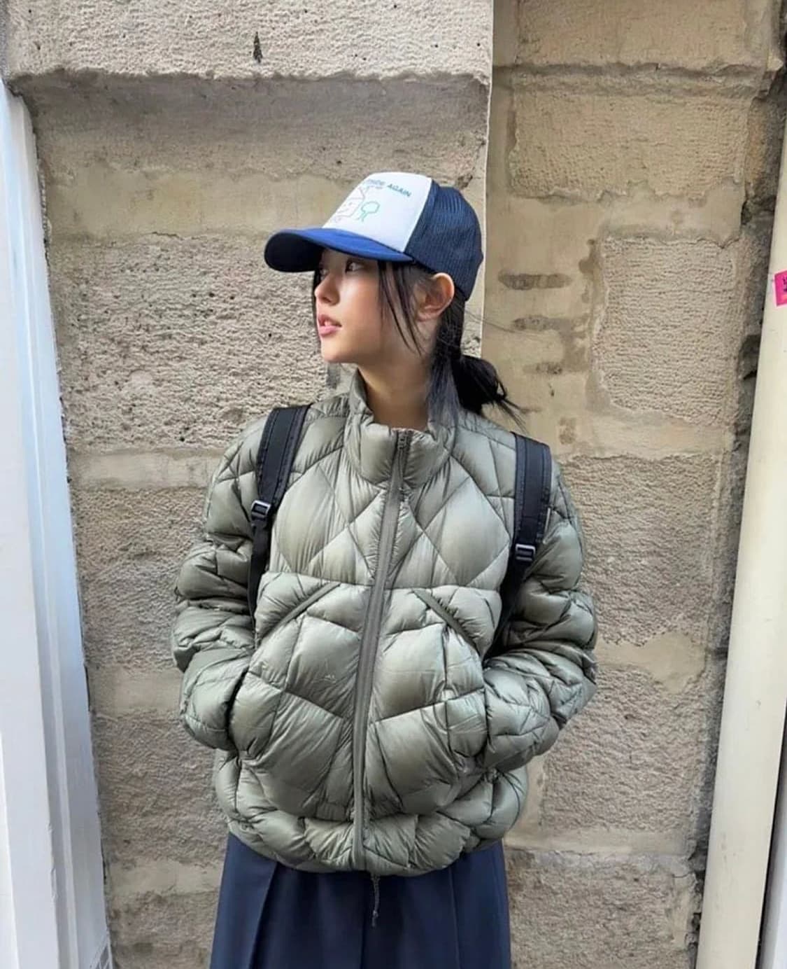 로아 누나 필800 강해린패딩 다크그린 L 상품이미지1